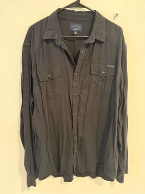 Lucky Brand Charcoal Snap-Front Shirt